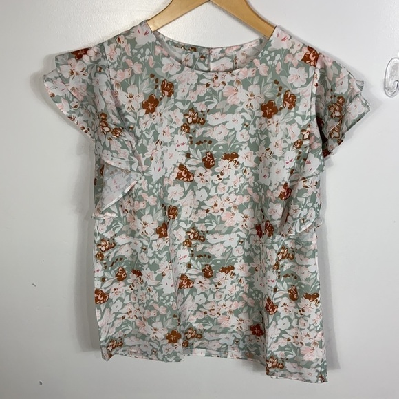 flowered top - Picture 3 of 3